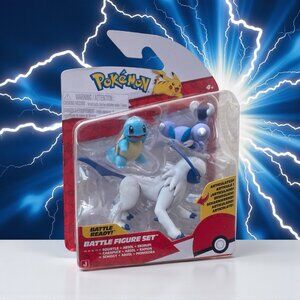 New Pokemon  3 - Piece Battle Figure Set Squirtle, Absol & Skorupi New In Pkg.